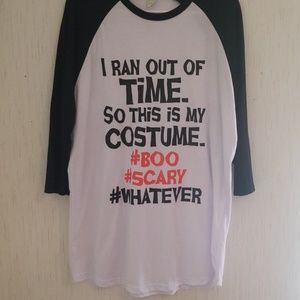 Custom made Halloween baseball tee